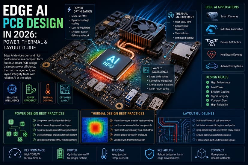 Cover image for Edge AI PCB Design in 2026: Power, Thermal & Layout Guide - Rapid Circuitry Blog
